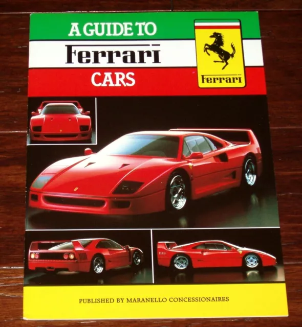 A GUIDE TO FERRARI CARS 1960-1989 - UK Importer Maranello Concessionaires 24 pgs