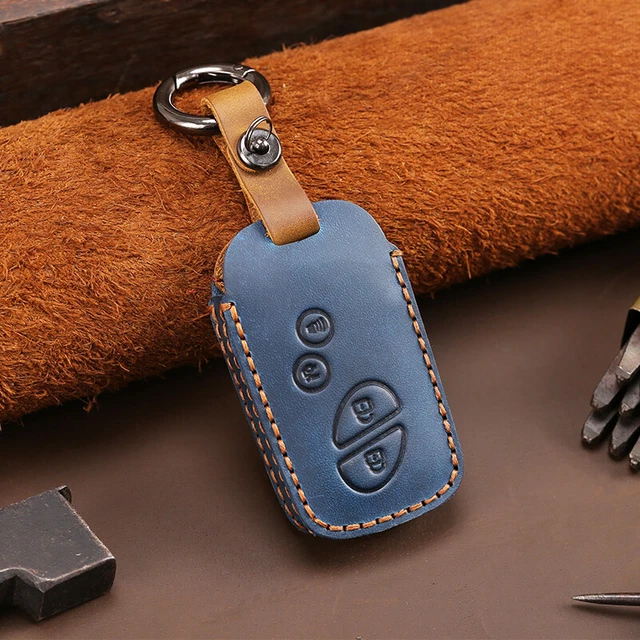 Leather Remote Key Case Cover Bag For Lexus ES350 GS300 GS350 GS430 4 Button FOB