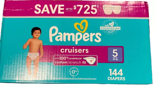 Pampers Cruisers Diapers - Size 5 (27+ Pounds), 144 Count Baby Diapers 2