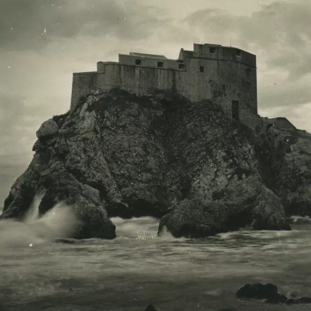 Croatie Dubrovnik Dalmatie Raguse Fort Minceta ancienne photo stereo NPG 1900 #2