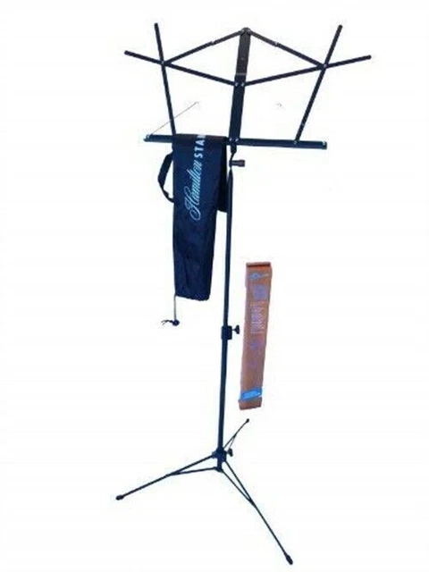 Hamilton Deluxe Folding Music Stand | Black