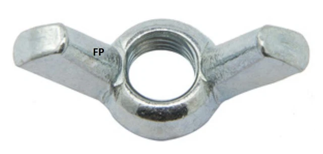20 dadi ad alette M8 inox A2 farfalla galletto wing nuts ecrous