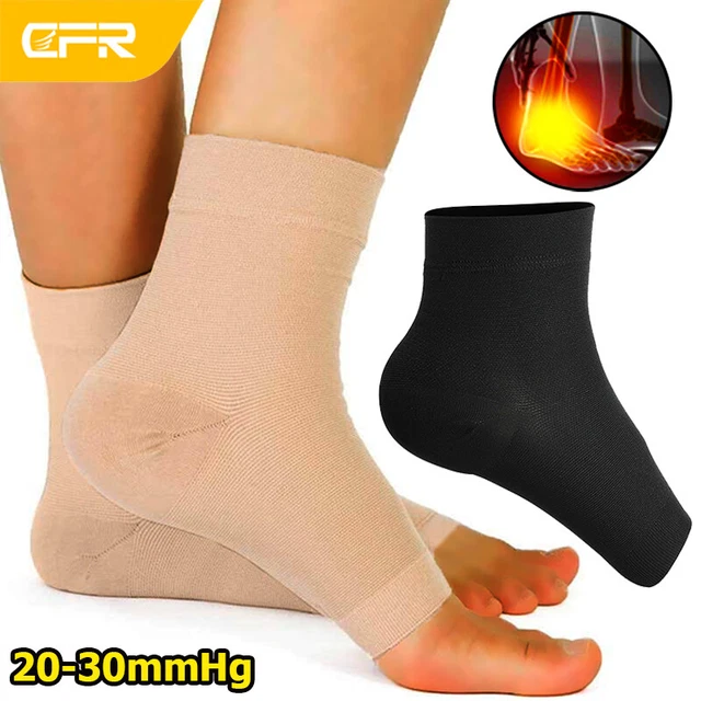 Pair Ankle Brace Compression Socks Ankle Sleeve Plantar Fasciitis Arch Support