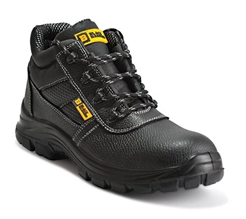 Chaussures De Securite Hommes Bottes De Securite En Cuir Resistantes Impermeable