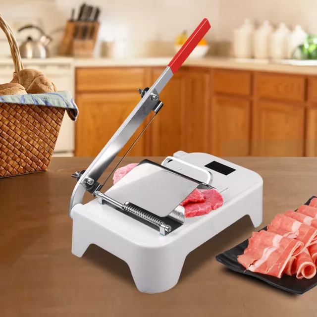 Manual Frozen Meat Slicer Vegetables Beef Cutter Cutting Machine Stainless Steel