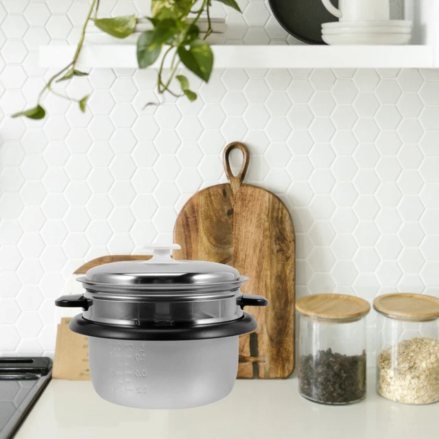 Rice Cooking Insert Rice Cooker Liner Vegetable Steamer Pot Plug-in 3