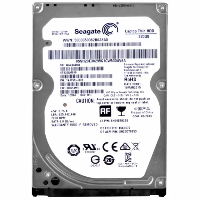 Disque Dur 500Go SATA 2.5 Seagate ST9500325AS 5400RPM PC Portable
