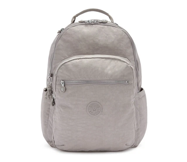 Sac à Dos Basic Fit Premium 34L - Gris/Orange - Grand Format 48x28x18 Cm (Neuf)