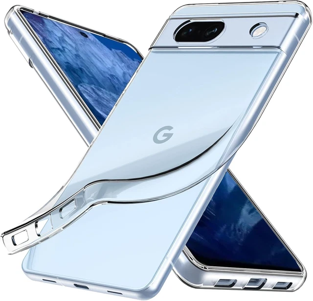 POUR GOOGLE PIXEL 8a Étui, Slim Transparent Silicone Gel Téléphone - Foto 8