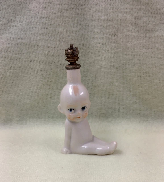Vintage Crown Top Perfume Bottle Kewpie #7944 - Heinz & Co. - German Vintage Crown Top Perfume Bottle Kewpie #7944 - Heinz & Co. - German