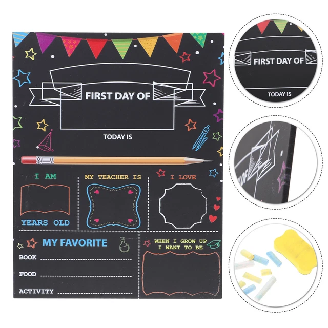 5 Lavagnette Per Messaggi Con Supporto Legno - Bifacciali, Per Tavola E Decorazione - Foto 8