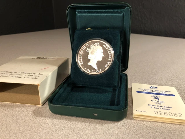 olympics silver coin sydney australia 2000