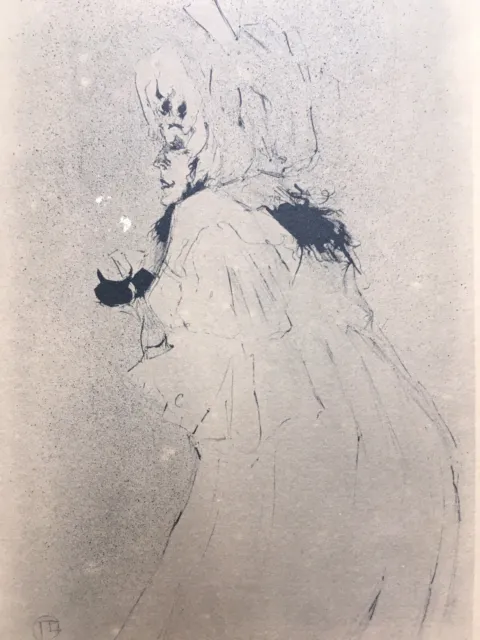 Belle Gravure  De Henri Toulouse Lautrec Femme Prostitué A Identifier Circa 1920