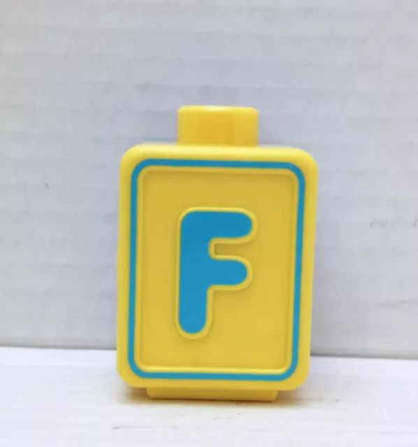 VTech Alphabet Activity Cube Replacement 2 Side F S Yellow Purple Letter Block