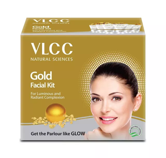 VLCC Natural Sciences Gold Facial Kit for Luminous and Radiant Complexion 60g