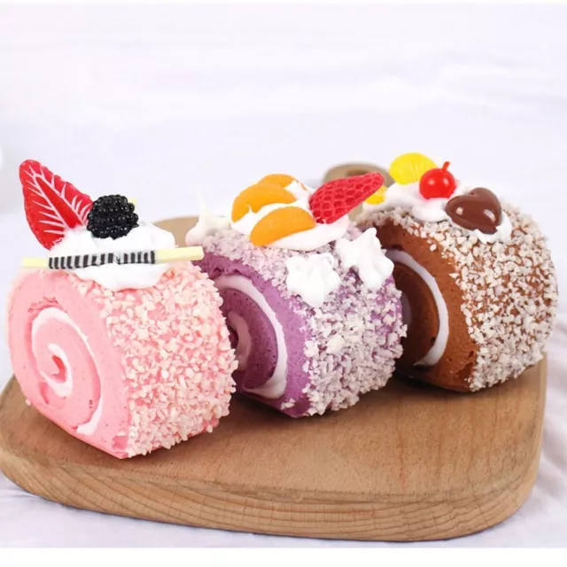 6 Styles Towel Roll Dessert Kitchen Furniture Swiss Roll  Food Decoration