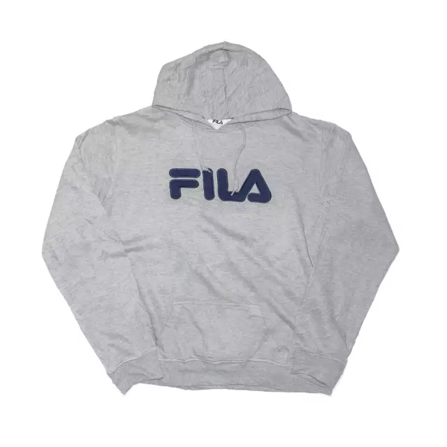 FILA Felpa con cappuccio regolare donna grigia pullover XL