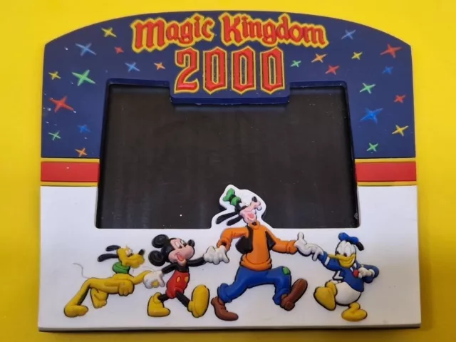 Walt Disney World Vintage Magnetic Photo Frame - Magic Kingdom 2000