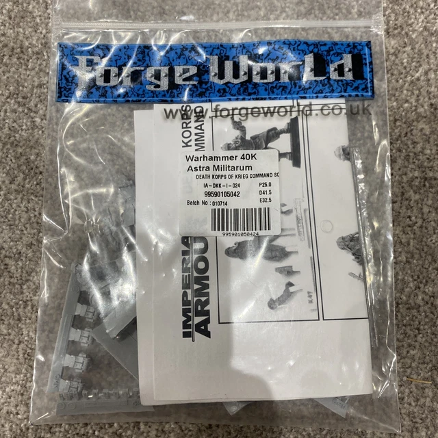PRO BEMALT WARHAMMER 40k Forge World Death Korps of Krieg Infanterie ×5 SY1 EUR 116,58 - DE