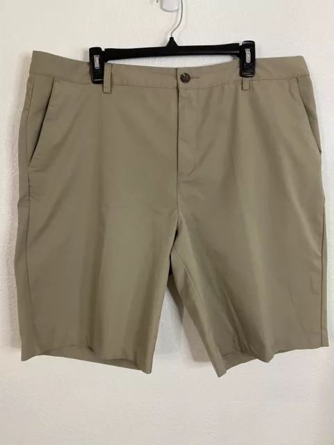 Adidas Mens Shorts 38 Khaki Tan Golf Dress Pockets Lightweight Climalite