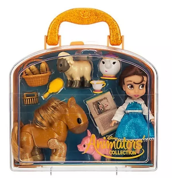 Disney Animators' Collection Mini Doll Play Set Belle 2015 – New