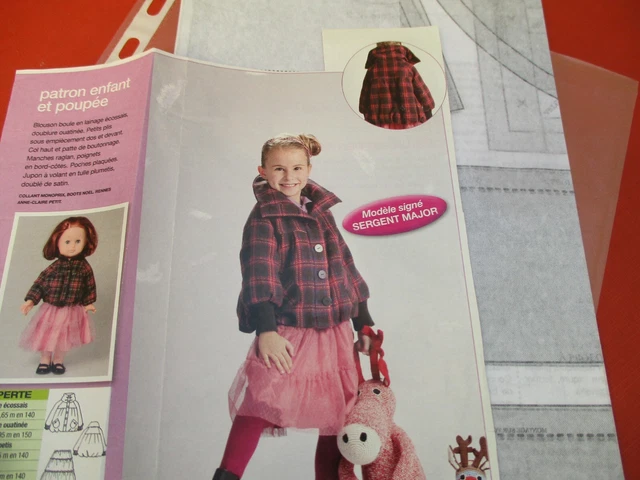 Patron De Couture Pour Poupée 40 Cm - Blouson Août 2010 Modes Et Travaux - Neuf