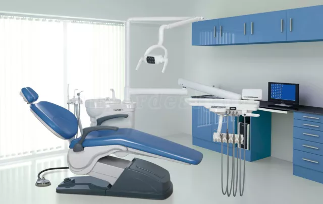 Dental Unit Chair Computer Controlled Hard Leather with Doctor stool FDA CE kv