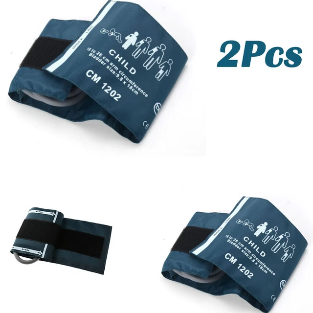 2Pcs Child cuff Single tube Blood pressure cuff patient monitor Reusable 18-26cm