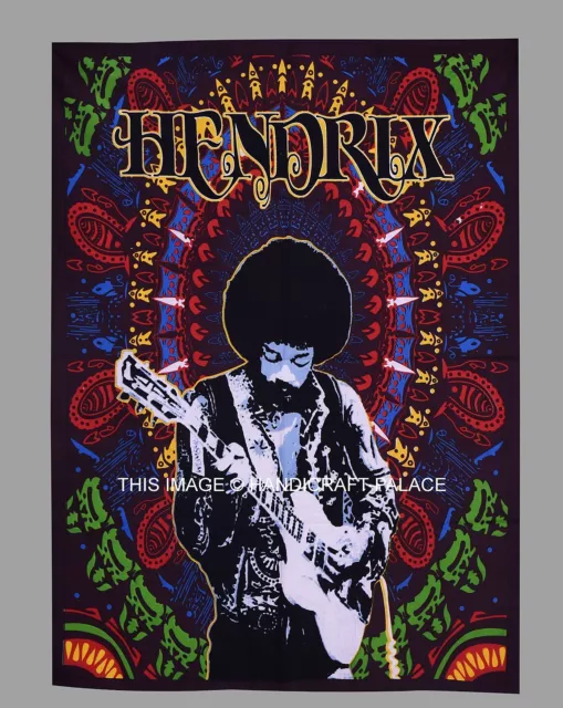 Jimi Hendrix IN Studio Poster Stampa Musica Chitarra da Parete Indiano Decor