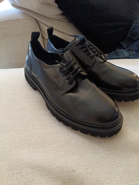 Chaussures Homme Emidio Tucci - Derbies Oxfords Noir - Pointure 10.5M (44) - Occasion