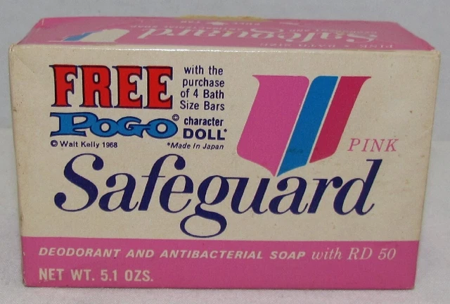 1968 Safeguard Soap Box with Walt Kelly Pogo Figure Offer