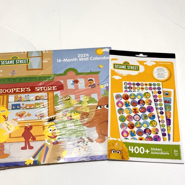 2024 CALENDAR SESAME Street Wall 10” Kids Bedroom Daycare Preschool 15