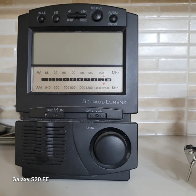 Radiosveglia a batterie Schaub Lorenz RS-12 con termometro digitale