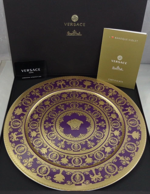 Rosenthal Versace I Love Baroque Violet Platzteller 33 cm Neu & Ovp 1 A