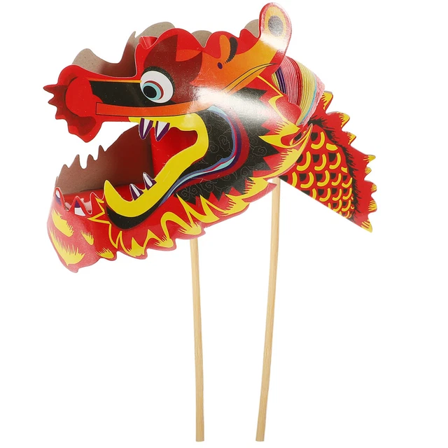 Dreidimensionale Drachenblume Aus Papier Drachenpuppen Drinnen