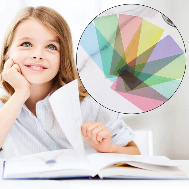 For Dyslexia Color Overlay Set Multifunctional Kids Reading Strip Bookmark