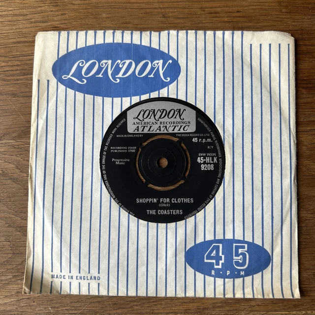 英7” Coasters Shoppin For Clothes 45HLK9208 London Records /00080 7
