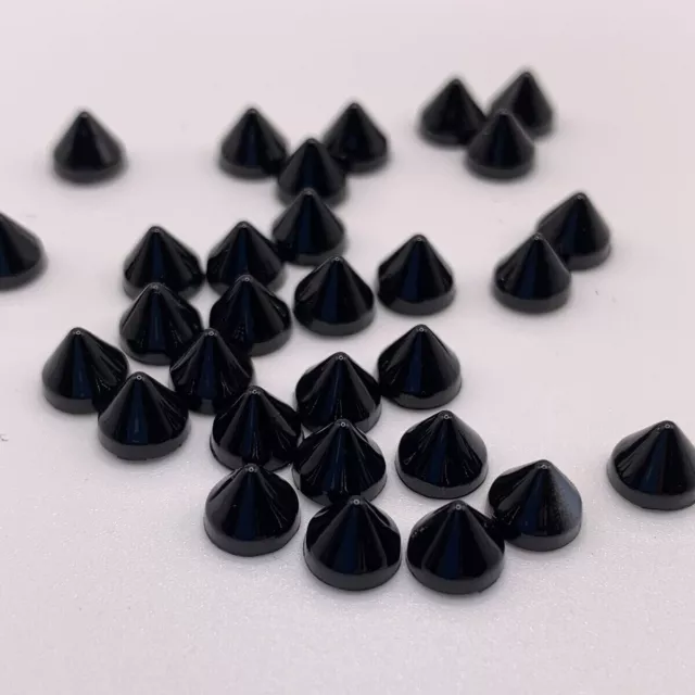 10x Christian Louboutin Black Spare Replacement Studs / Spikes