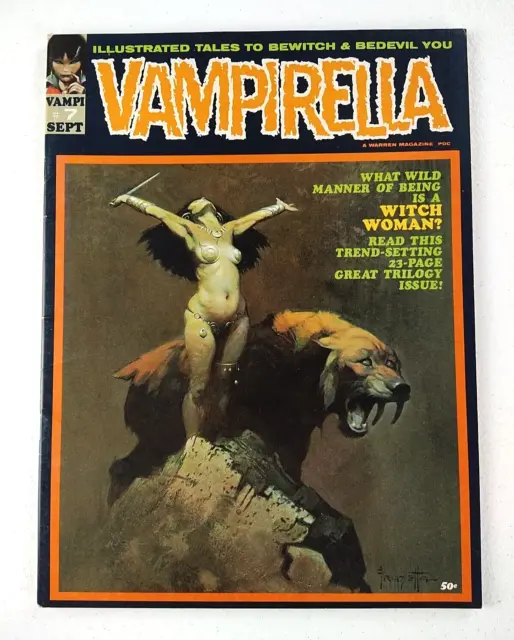 Vampirella #7 Awesome Frank Frazetta Cover (1970 Warren) F/VF 7.0 Comic Magazine