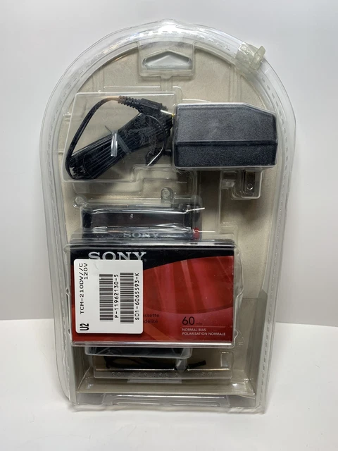 Sony TCM-210DV Handheld Cassette Voice Recorder Bundle Sealed in package New