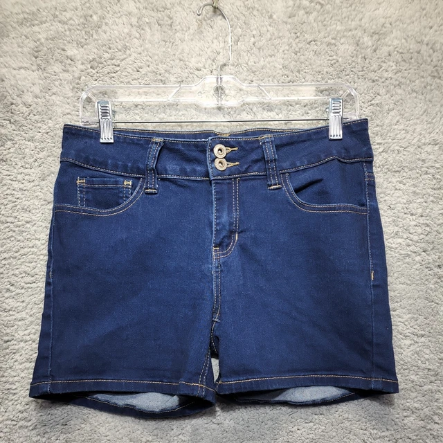 Hydraulic Juniors Jean Shorts 11 12 Blue Denim Contrast Stitch Lola Curvy Short