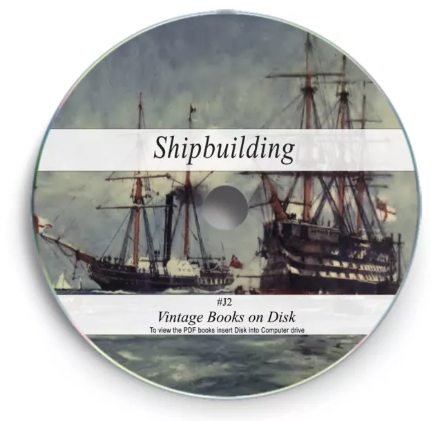 Ship Building -206 Old Books on DVD Navy Maritime Warship Sailing Boat Design J2