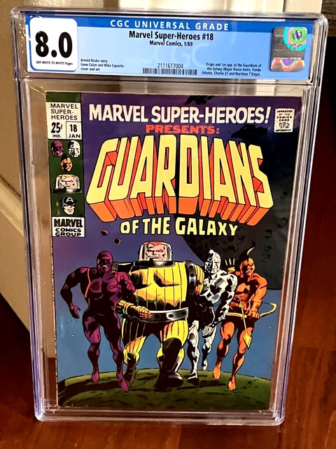 Marvel Super-Heroes #18 - 1st App Guardians of the Galaxy - CGC Grade 8.0 - 1969