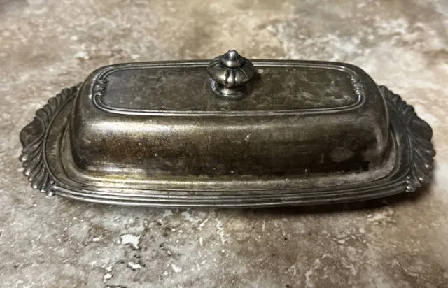 Vintage, Oneida LTD Silver Plated, Butter Dish