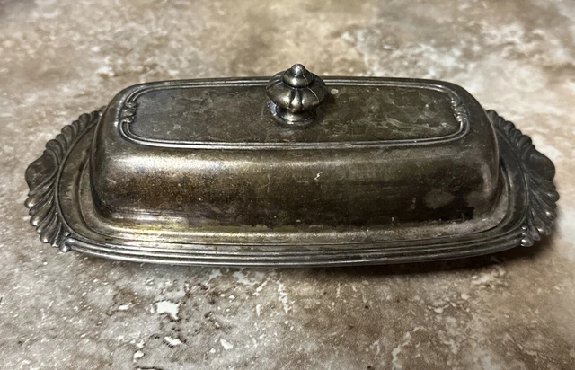 Vintage, Oneida LTD Silver Plated, Butter Dish