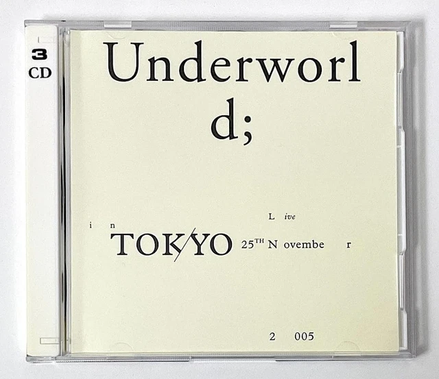 廃盤 3CD LIVE IN TOKYO 25TH NOVEMBER 2005 Underworld - Live In Tokyo 25th November 2005 - YouTube