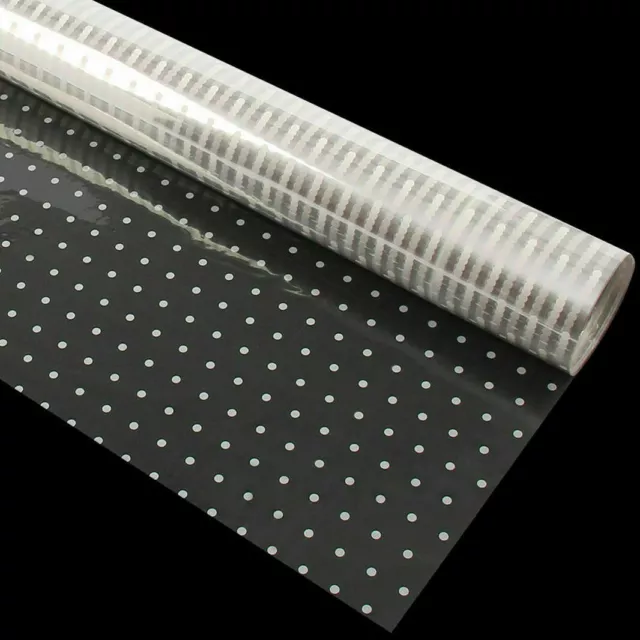 White Dot Cellophane Gift Wrap Birthday Wedding Mothers Day Hampers Present 3