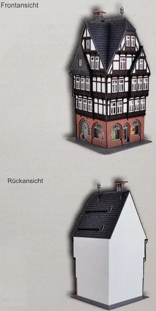 KIBRI/Marklin #38450 HO 1/87 scale KIT 5-Story Half Timbered Corner House 2