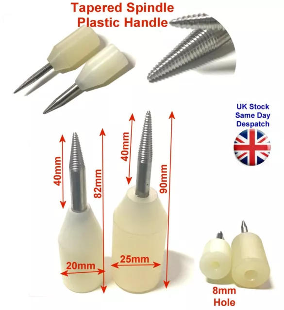 Tapered Spindle Plastic Handle Polishing Brushing 1/8"-3/16" Arbour