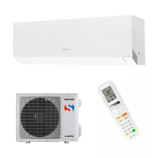 Sinclair Klimaanlage Klimagerät MARVIN Wandgerät Set 7,1 kW Weiß